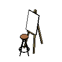 DOWNLOAD Art_Easel_with_Stool.rfa