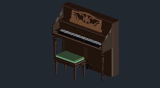 DOWNLOAD W_Hoffmann_Piano_Chair.dwg