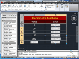 VIDEO: Goniometrick funkce v tabulce AutoCADu